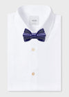 ceramic bow tie blue on YOJO collar shirt