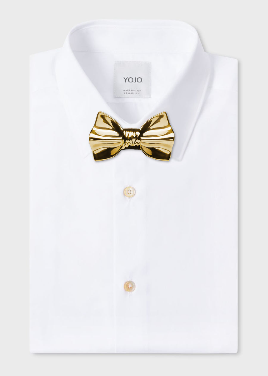 ceramic bow tie gold for men | YOJO