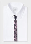 mens-pink-silk-tie-designer-minimal-pattern-with-van-wijk-ceramic-knot-yojo