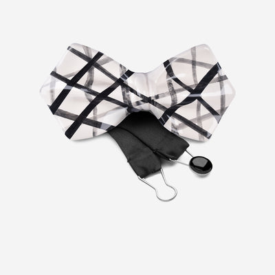 black-and-white-minimalist-bow-tie-ceramic-signature-bow-tie-designer-yojo