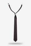 black silk tie with silver ceramic knot | YOJO