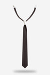 black silk tie with white ceramic knot | YOJO