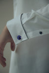men's cufflinks blue | ceramic cuff links | YOJO