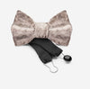 ceramic bow tie in grey marble for luxury men | YOJO