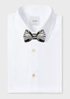 ceramic bow tie silver on YOJO wedding shirt