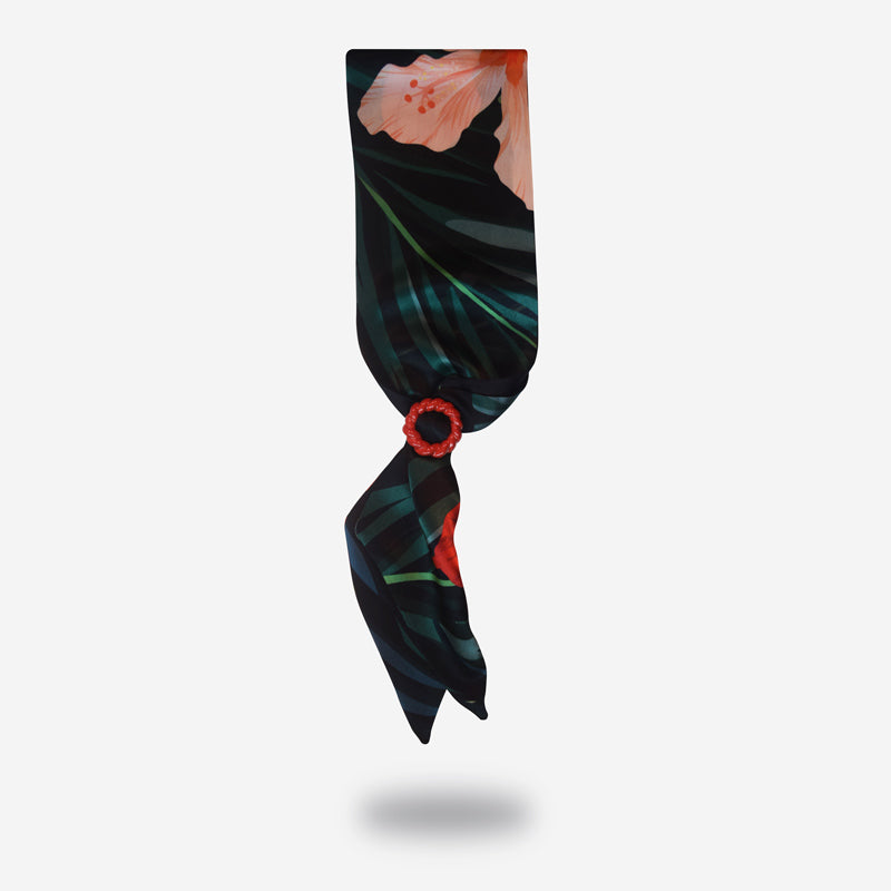 sakura-designer-long-silk-scarf-floral-pattern-red-black-design