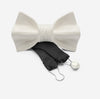 man luxury white ceramic bow tie by YOJO
